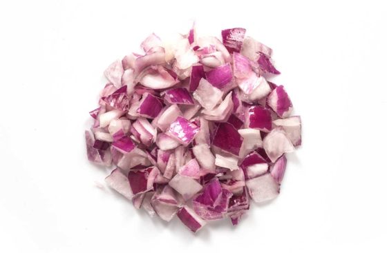 Rote Zwiebel 15 x 15 mm